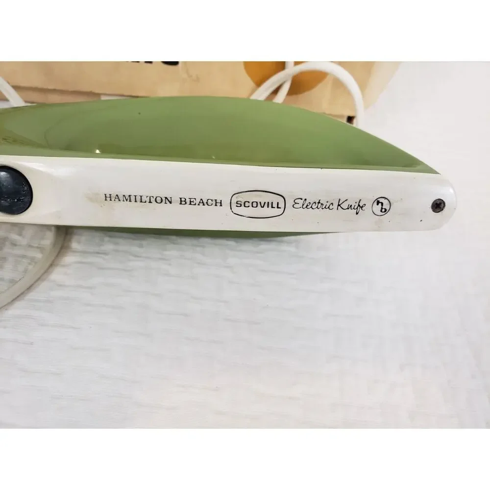 Vintage Hamilton Beach Scovil Vintage Electric Knife Avocado Green Model 275 A